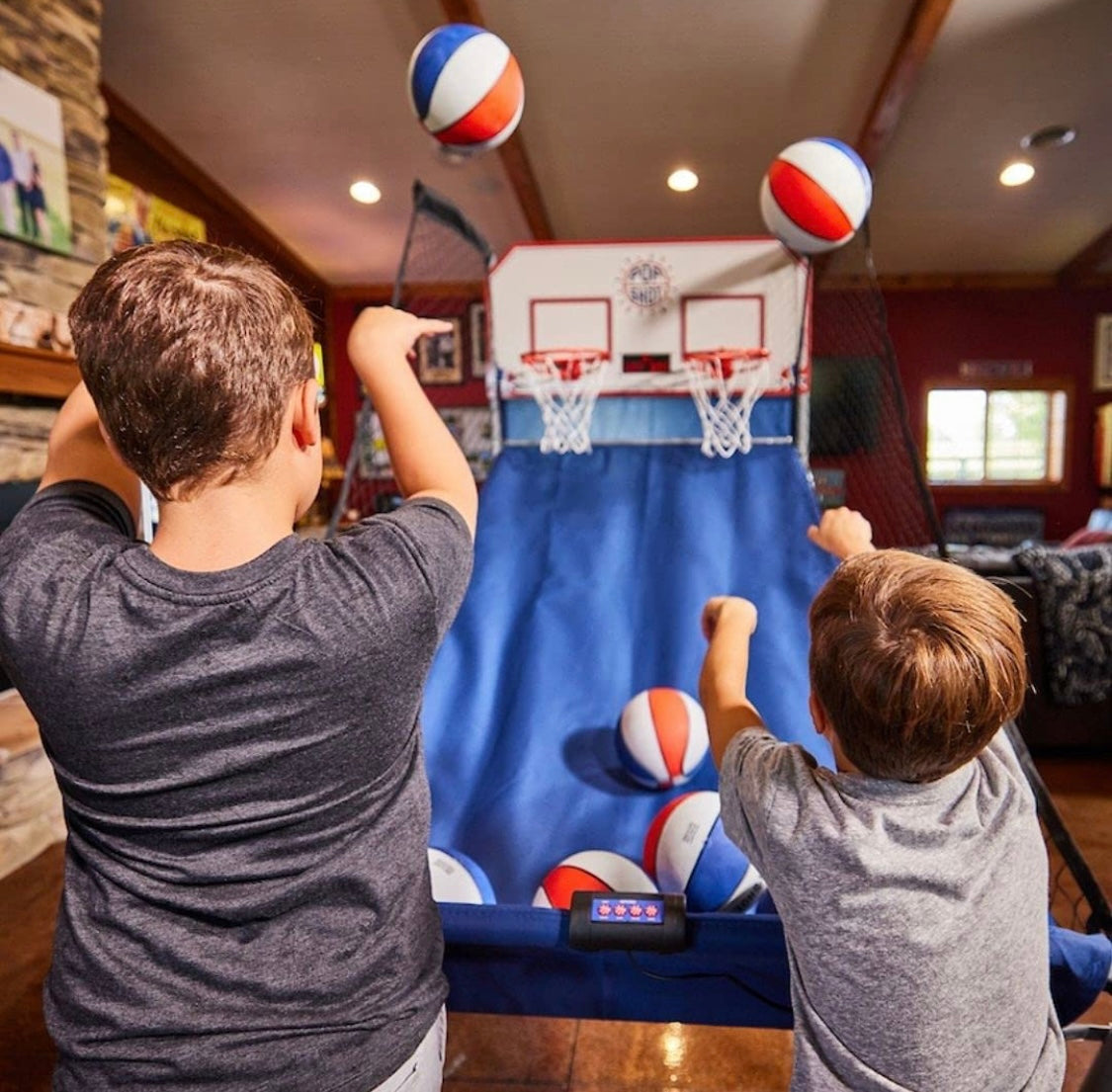 Jeu d'arcade basketball en double