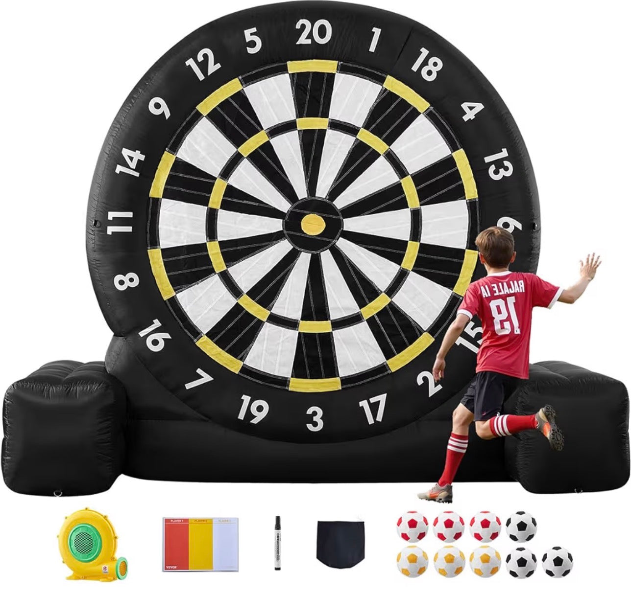 Petit jeu de fléchettes/balles/soccer